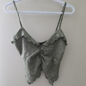 Streetwear Society Olive Textured Camisole